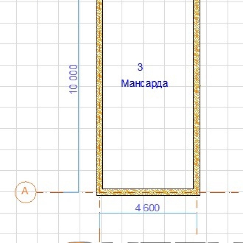 Проект сруба дома с большой открытой верандой «Сокол»