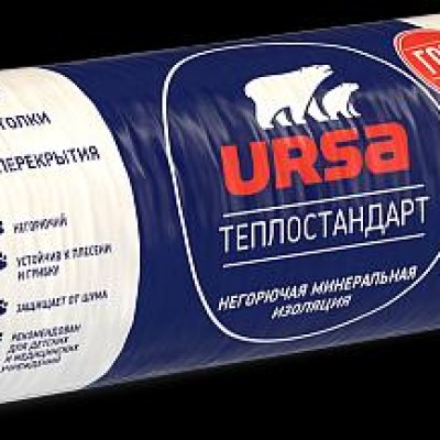 Мин.Изоляция URSA ТеплоСТАНДАРТ 1-6560х1220х100 (0,8м3/8 м2)(36 рул.-паллета)